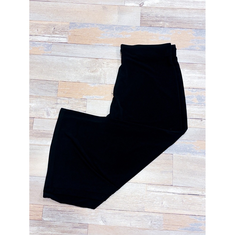 JONES NEW YORK Black wide leg pants | Minimalist flowy chic | Large